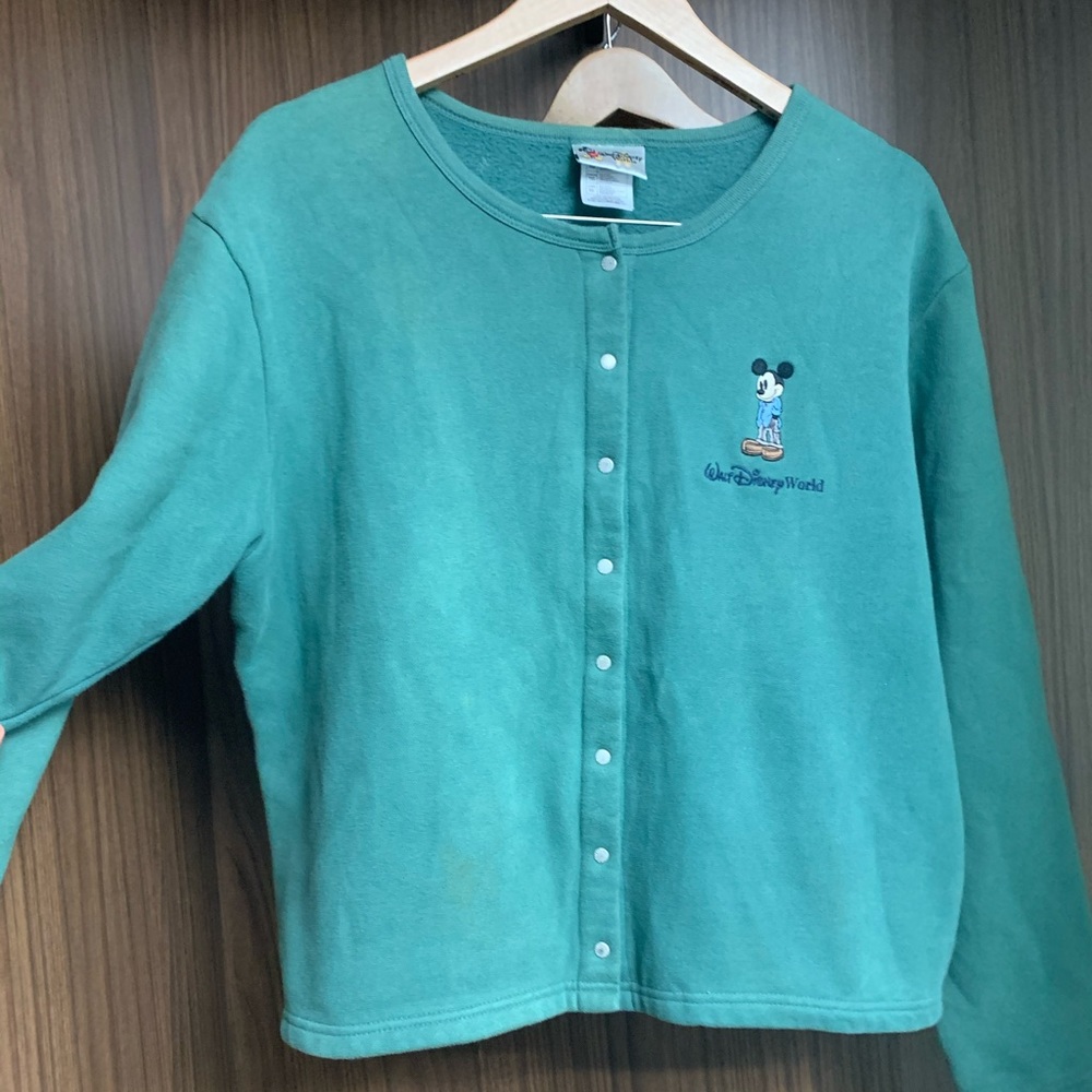 Vintage Disney World button up sweater